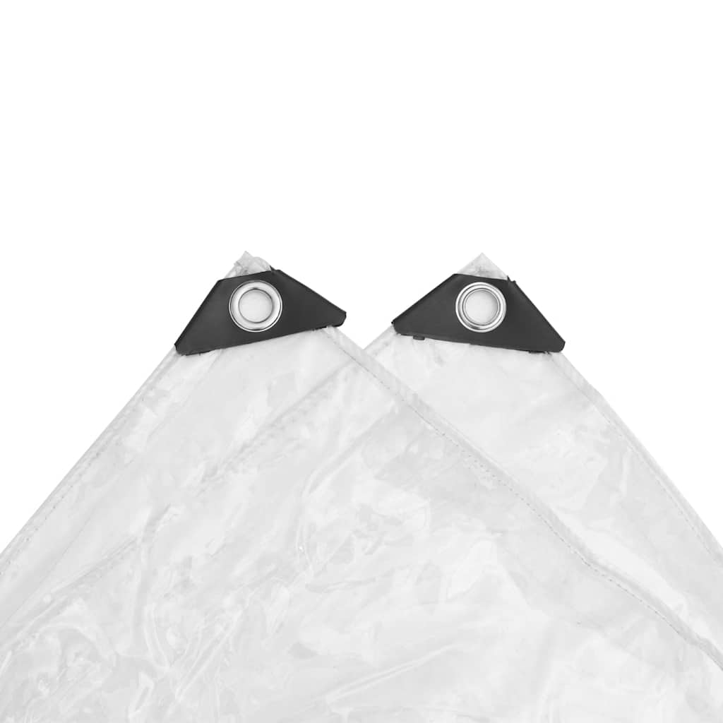 Clear Tarpaulin with Eyelets 1x10 m PVC