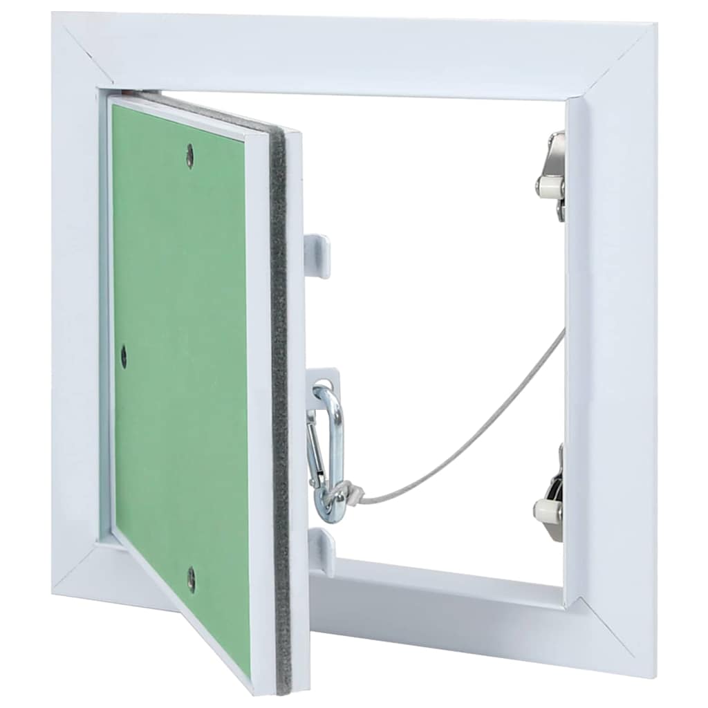 Access Panel White 20 x 20 cm Aluminium and Plasterboard