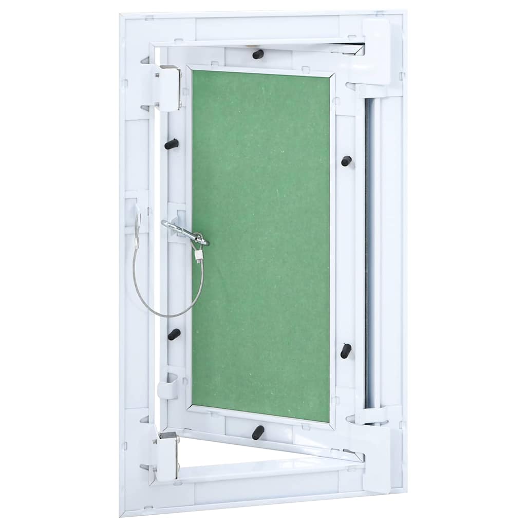 Access Panel White 20 x 35 cm Aluminium and Plasterboard