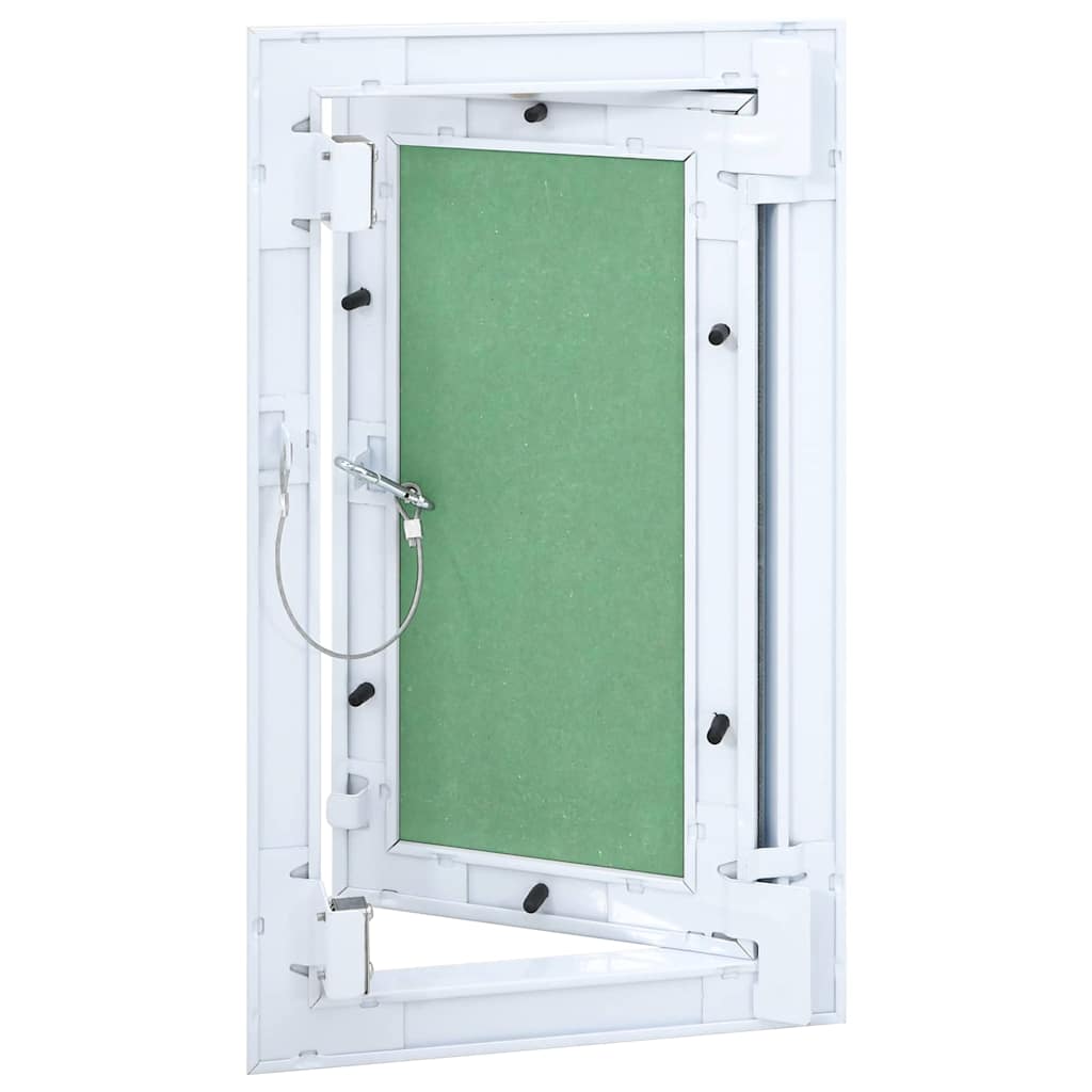 Access Panel White 25 x 45 cm Aluminium and Plasterboard