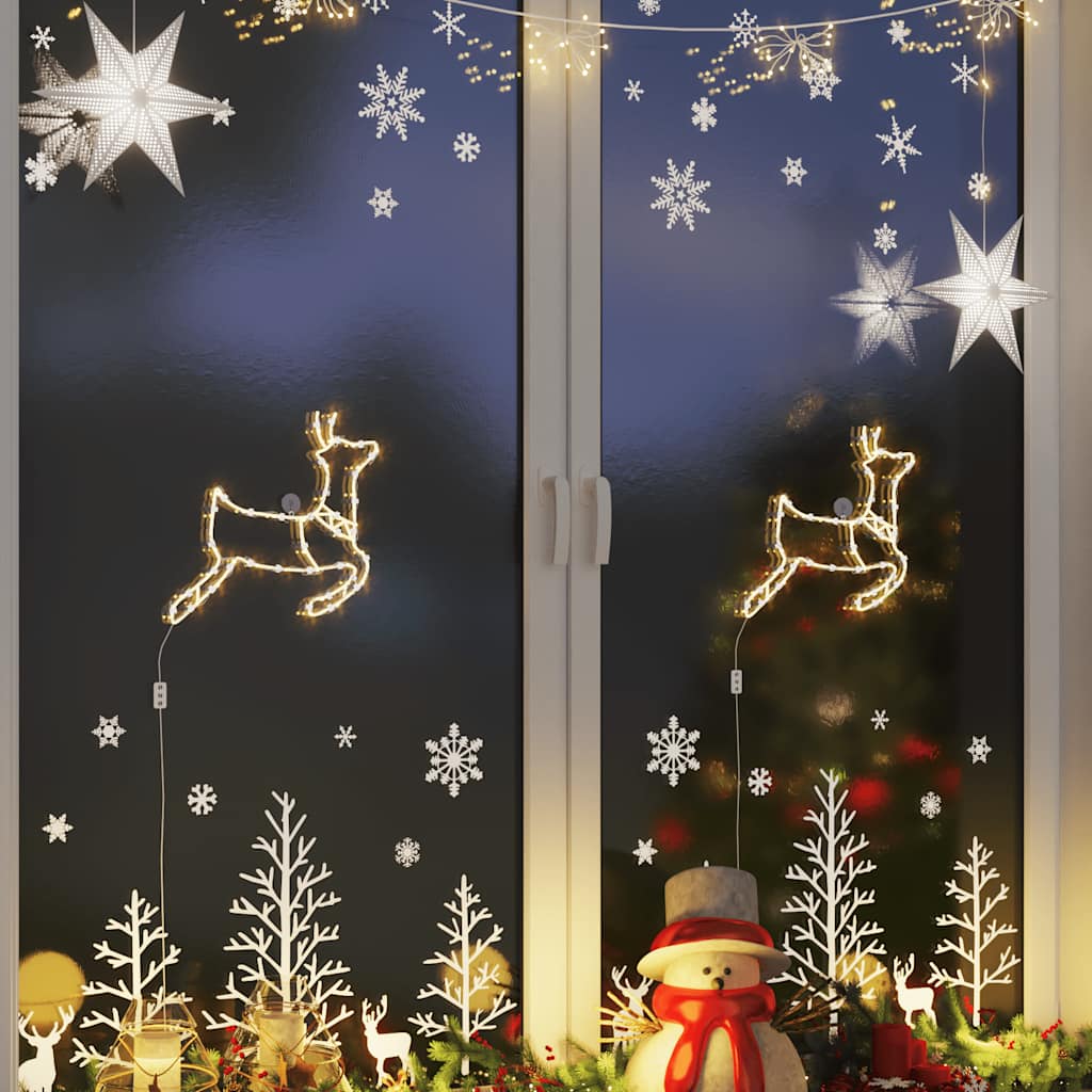 Christmas Lights Reindeer Silhouette 2 pcs 35 LEDs Warm White