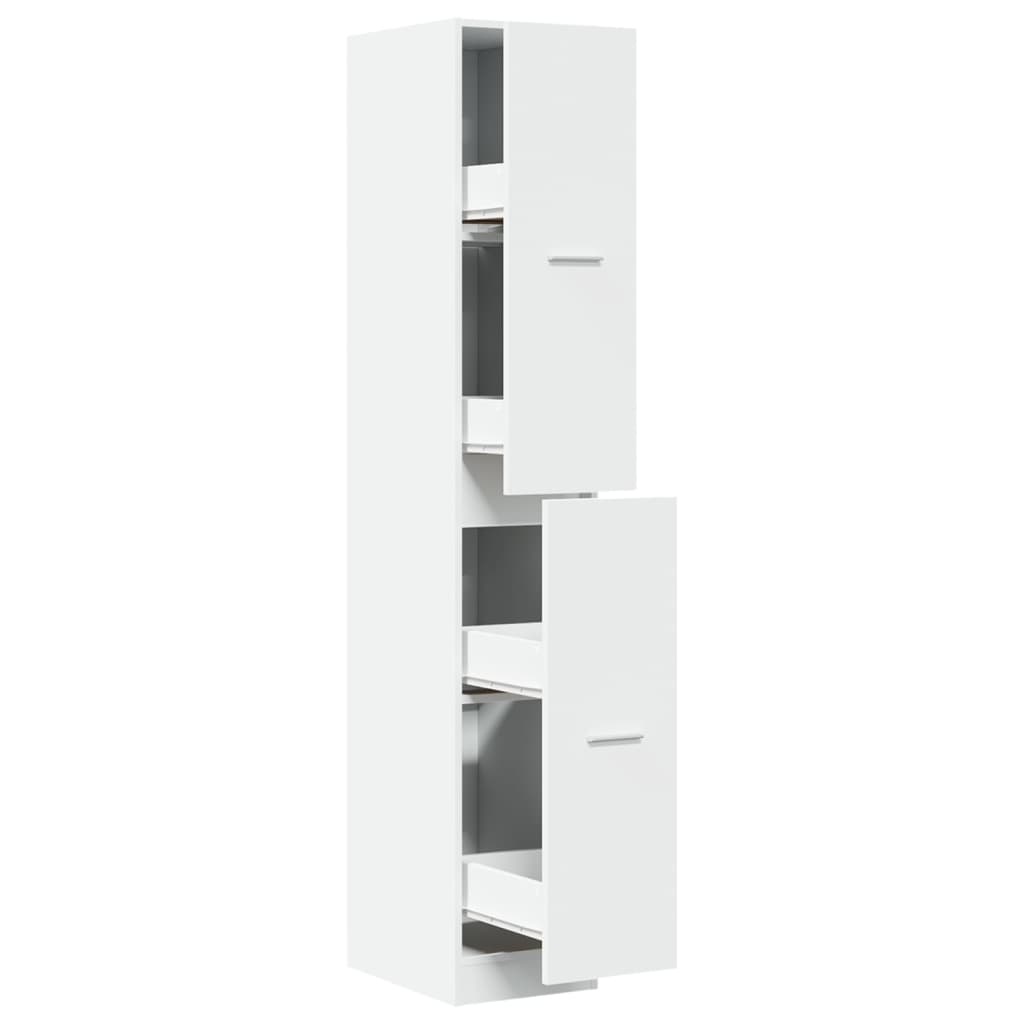 Apothecary Cabinet White 30x41x174.5 cm Engineered Wood