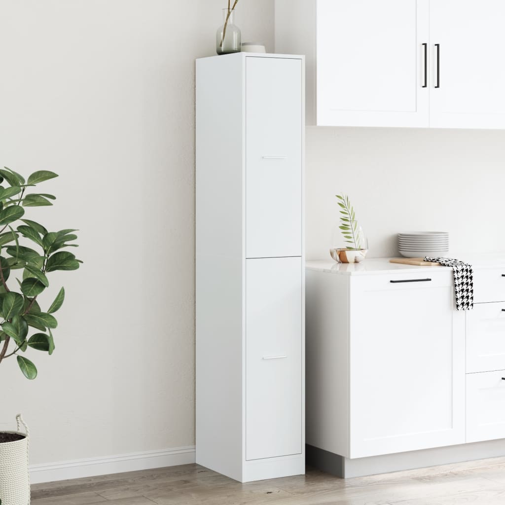 Apothecary Cabinet White 30x41x174.5 cm Engineered Wood