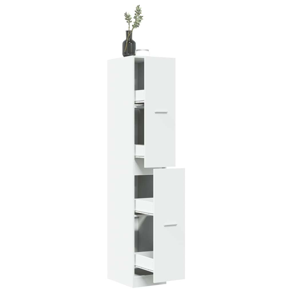 Apothecary Cabinet White 30x41x174.5 cm Engineered Wood
