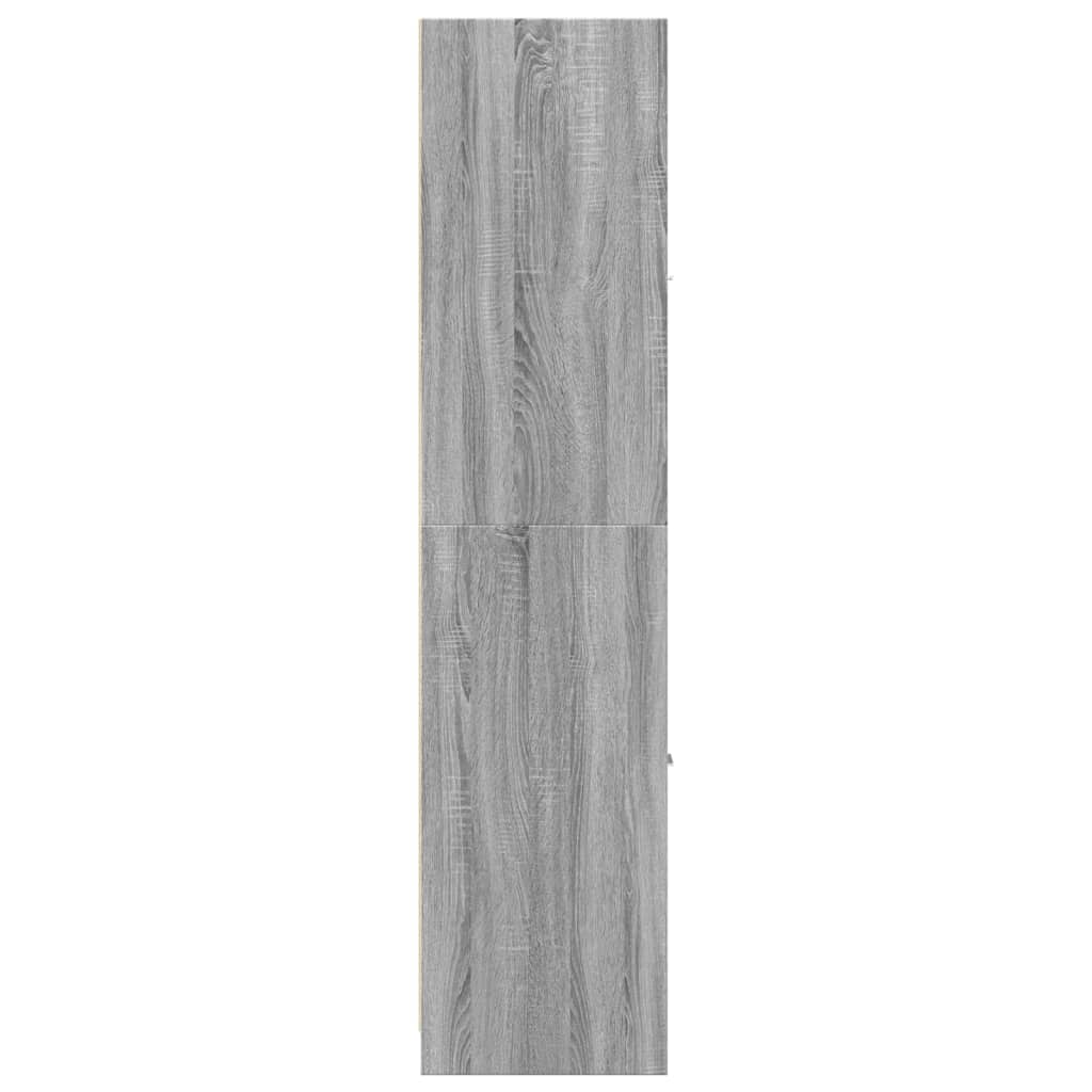 Apothecary Cabinet Grey Sonoma 30x41x174.5 cm Engineered Wood