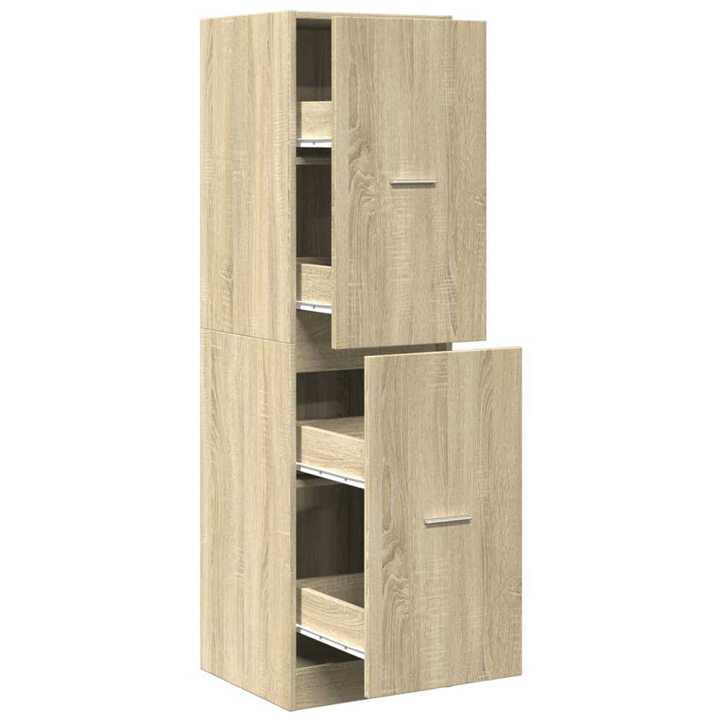 Apothecary Cabinet Sonoma Oak 40x41x144.5 cm Engineered Wood