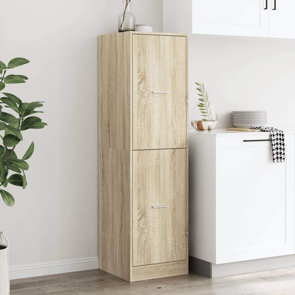 Apothecary Cabinet Sonoma Oak 40x41x144.5 cm Engineered Wood