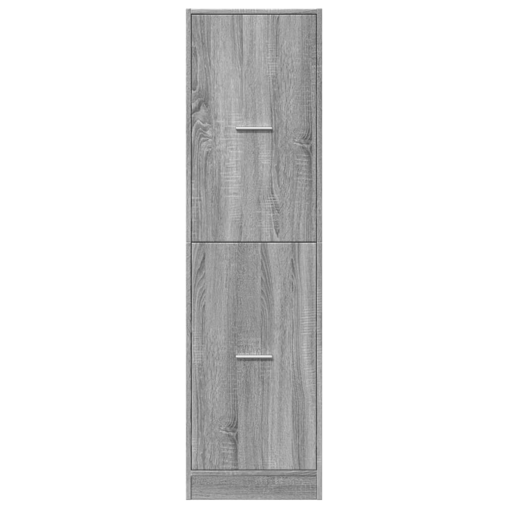 Apothecary Cabinet Grey Sonoma 40x41x144.5 cm Engineered Wood