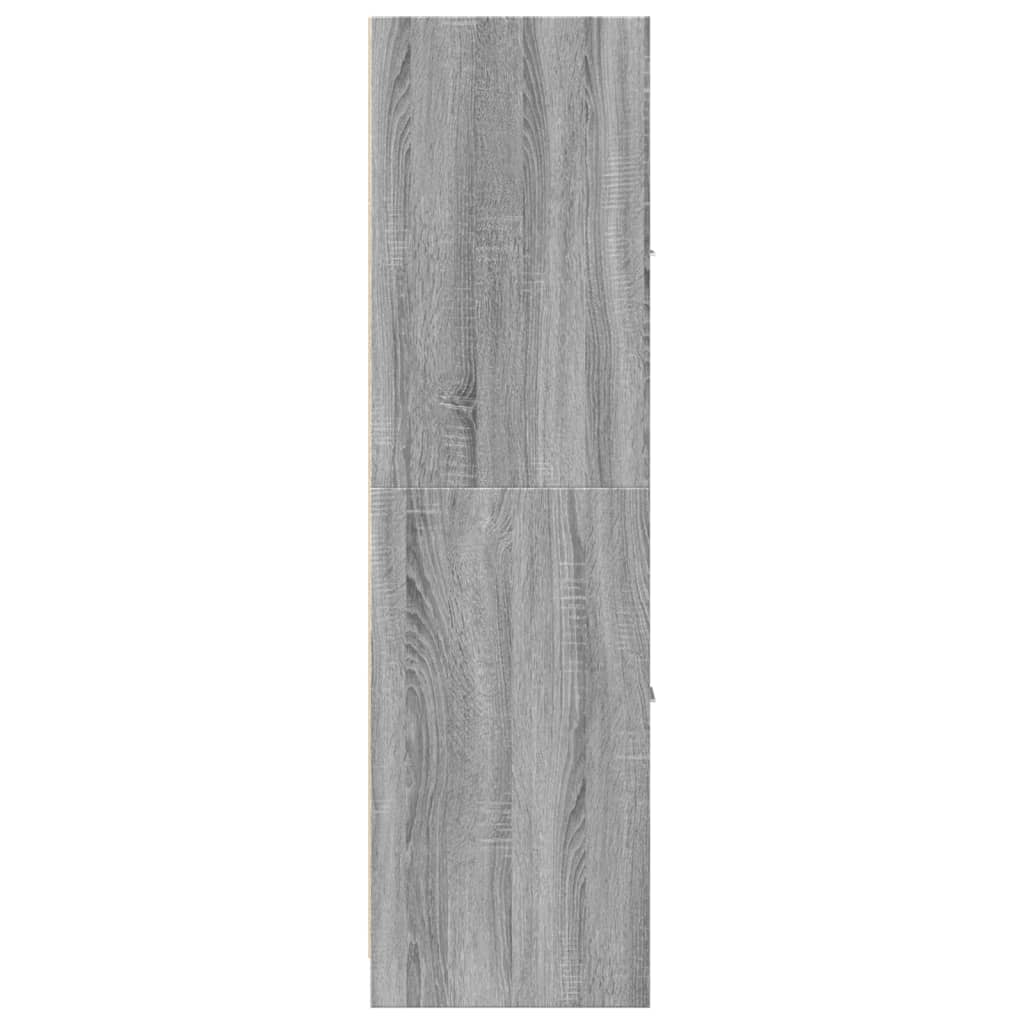 Apothecary Cabinet Grey Sonoma 40x41x144.5 cm Engineered Wood