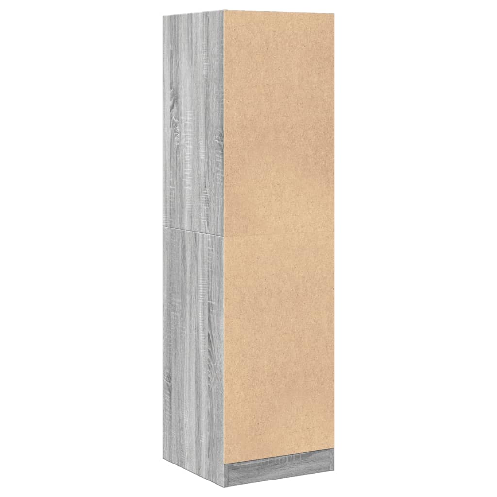 Apothecary Cabinet Grey Sonoma 40x41x144.5 cm Engineered Wood