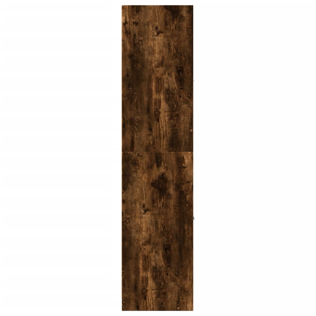 Apothecary Cabinet Smoked Oak 40x41x174.5 cm Engineered Wood
