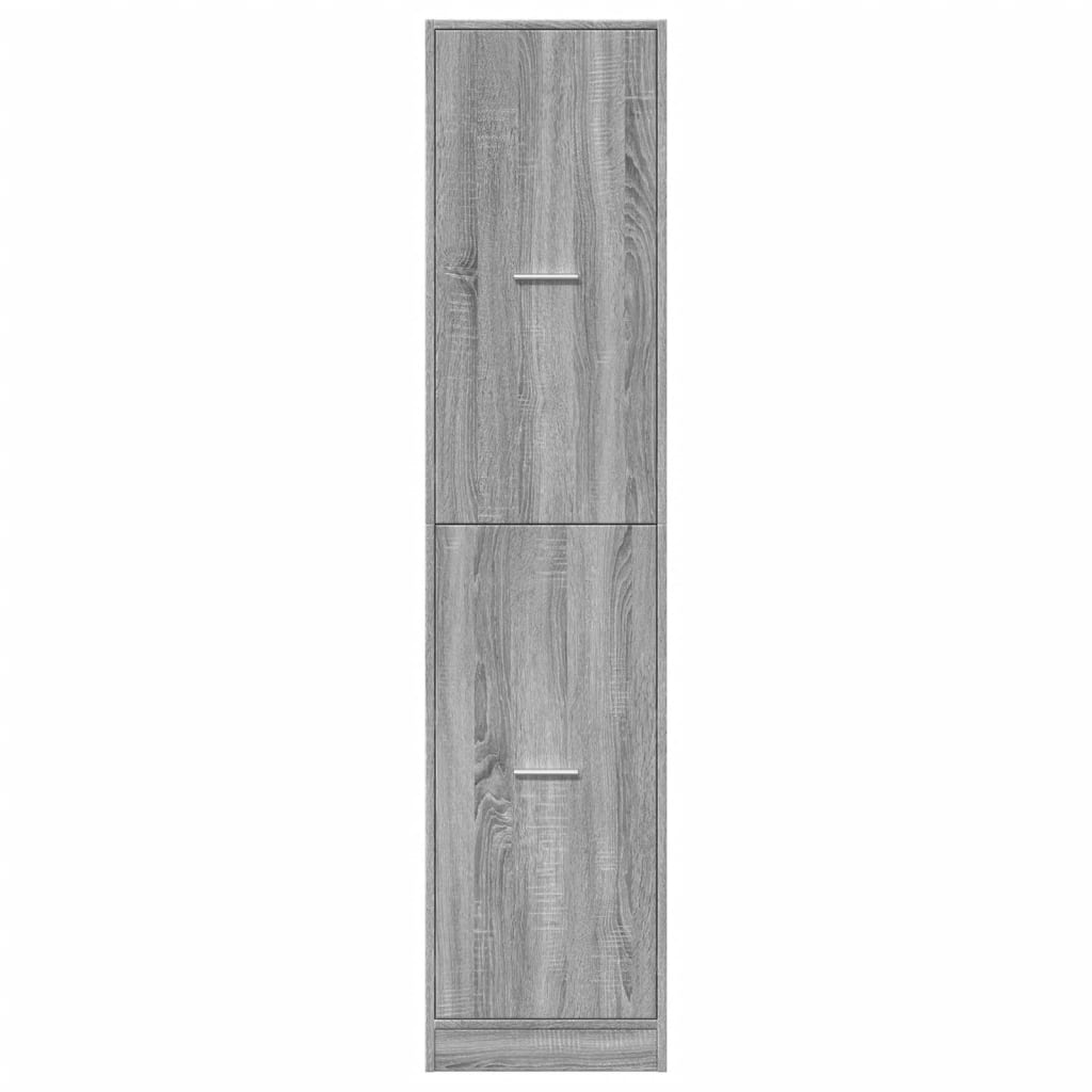 Apothecary Cabinet Grey Sonoma 40x41x174.5 cm Engineered Wood
