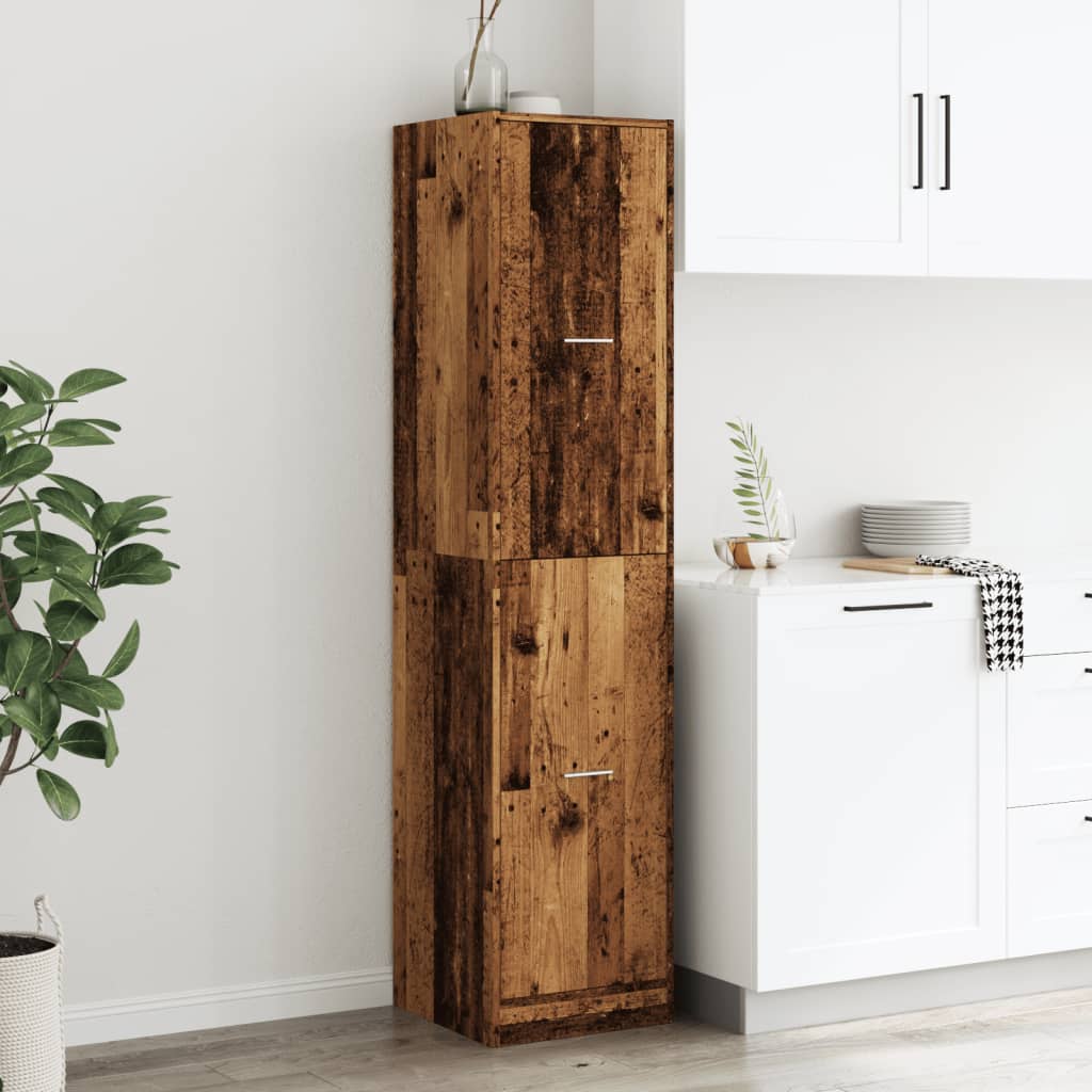 Apothecary Cabinet Old Wood 40x41x174.5 cm Engineered Wood