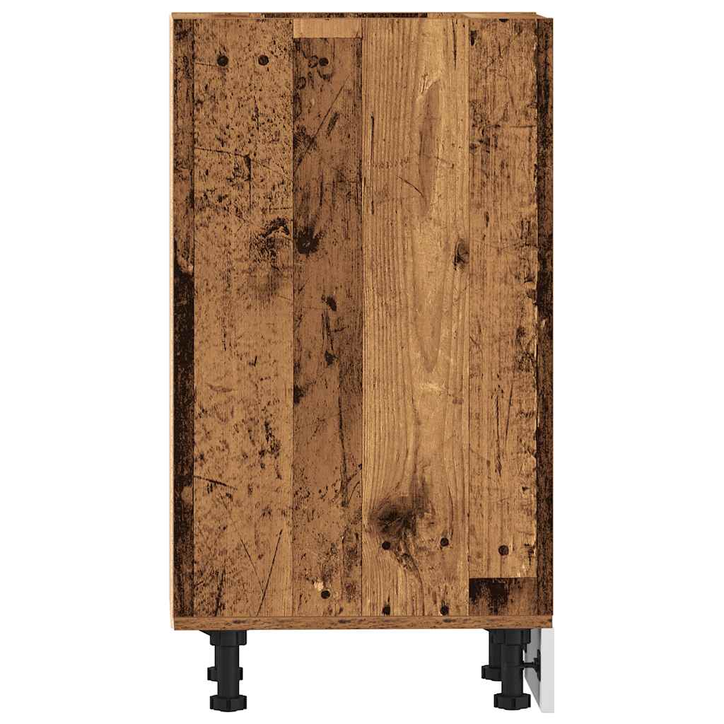 Bottom Cabinet Riga Old Wood 40x44.5x81.5 cm Engineered Wood