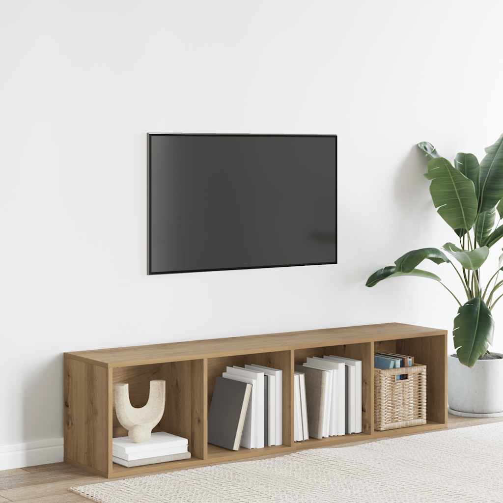 Book Cabinet/TV Cabinet Artisan Oak 36x30x143cm Engineered Wood