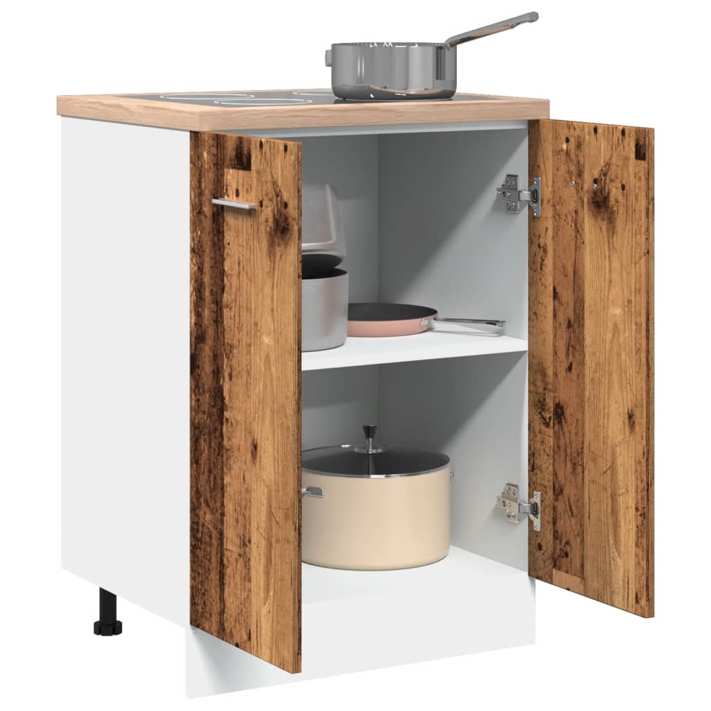 Bottom Cabinet Lyon Old Wood 60x46x81.5 cm Engineered Wood