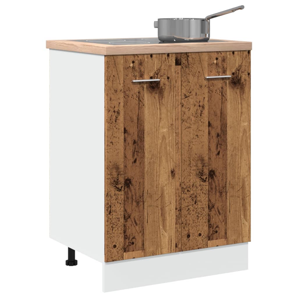 Bottom Cabinet Lyon Old Wood 60x46x81.5 cm Engineered Wood