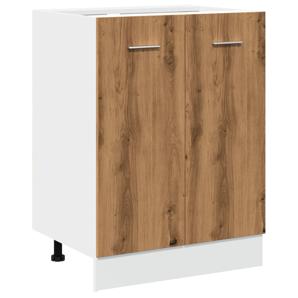 Bottom Cabinet Lyon Artisan Oak 60x46x81.5 cm Engineered Wood