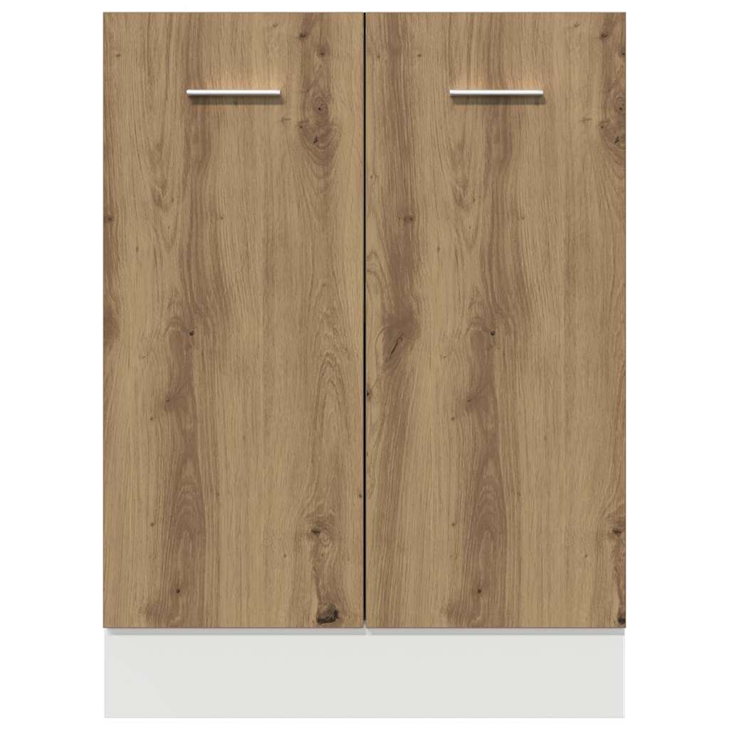 Bottom Cabinet Lyon Artisan Oak 60x46x81.5 cm Engineered Wood
