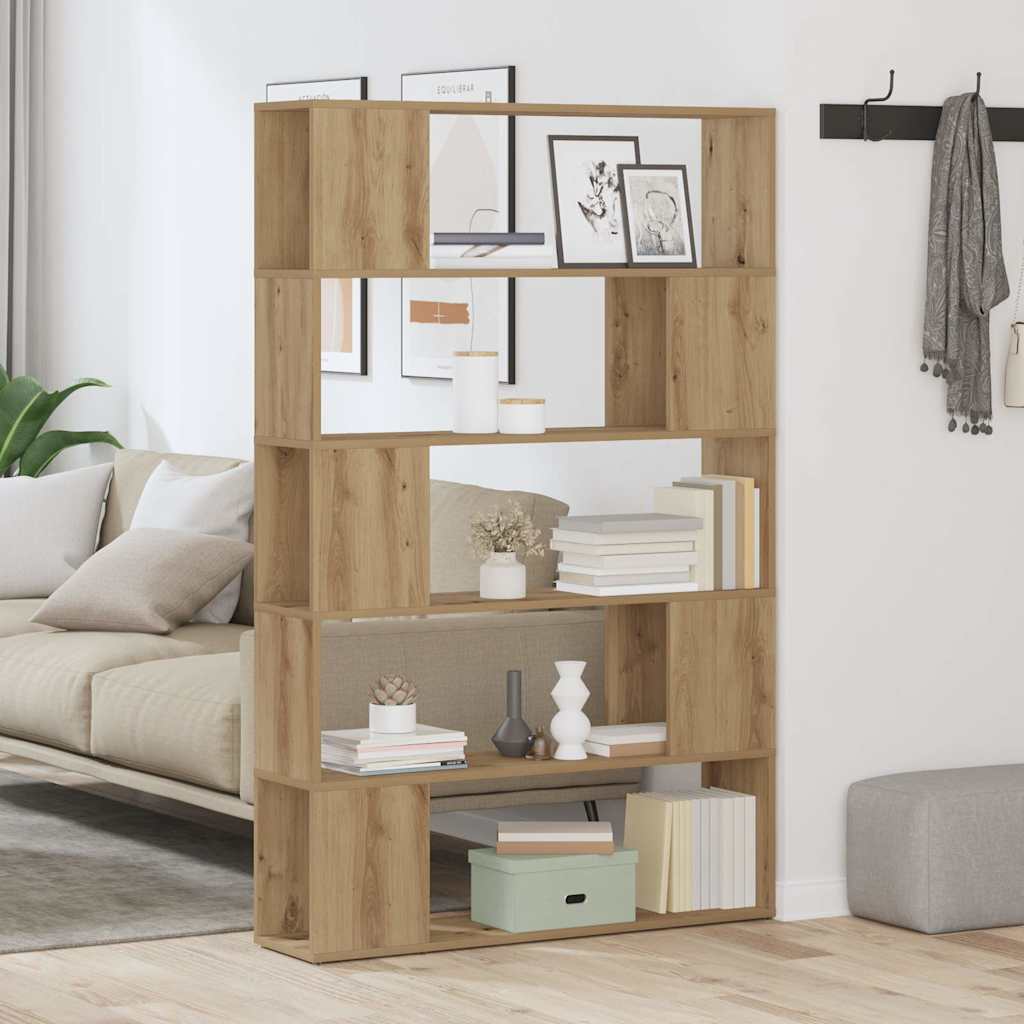 Book Cabinet/Room Divider Artisan Oak 100x24x155 cm