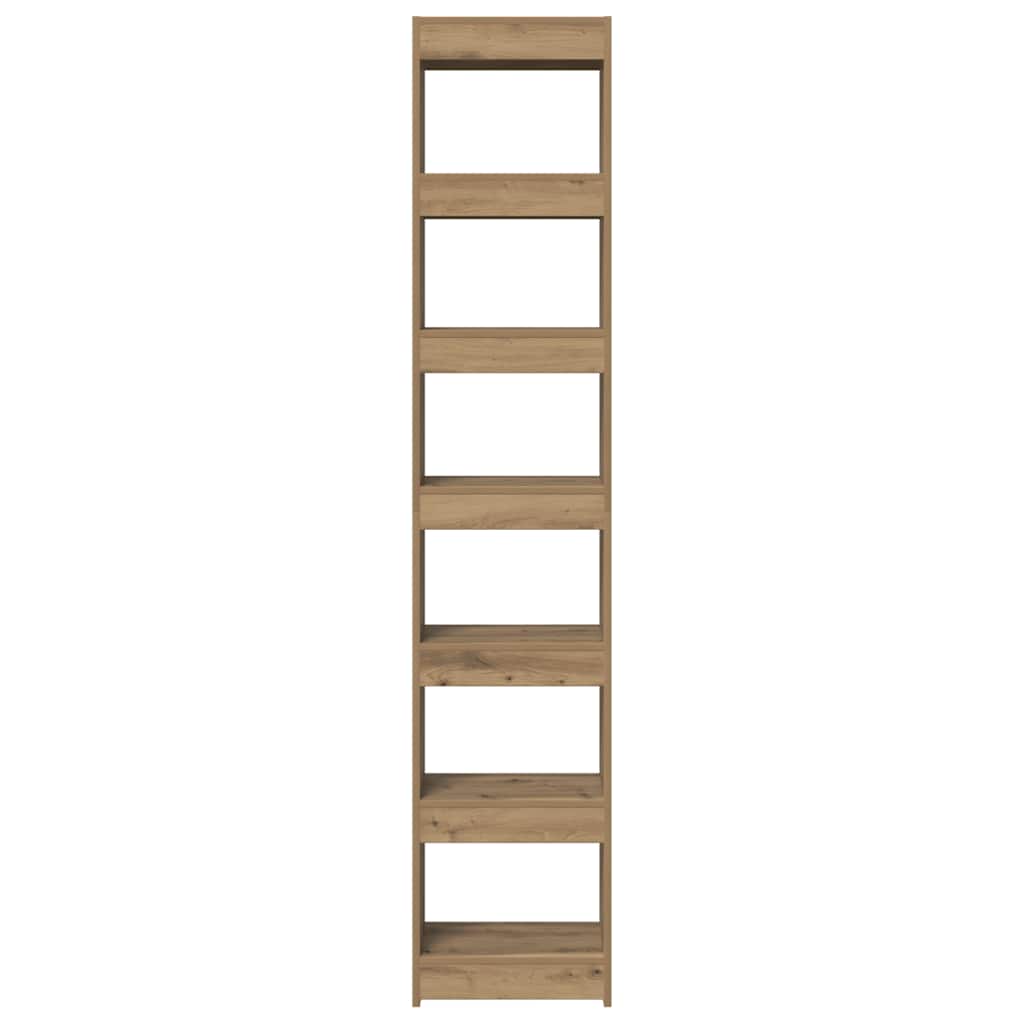 Book Cabinet/Room Divider Artisan Oak 40x30x198 cm