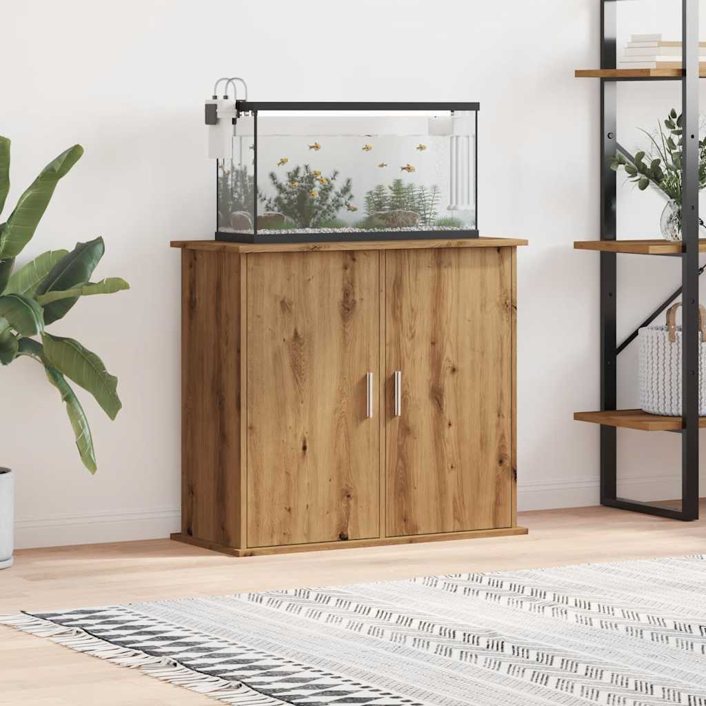 Aquarium Stand Artisan Oak 81x36x73 cm Engineered Wood