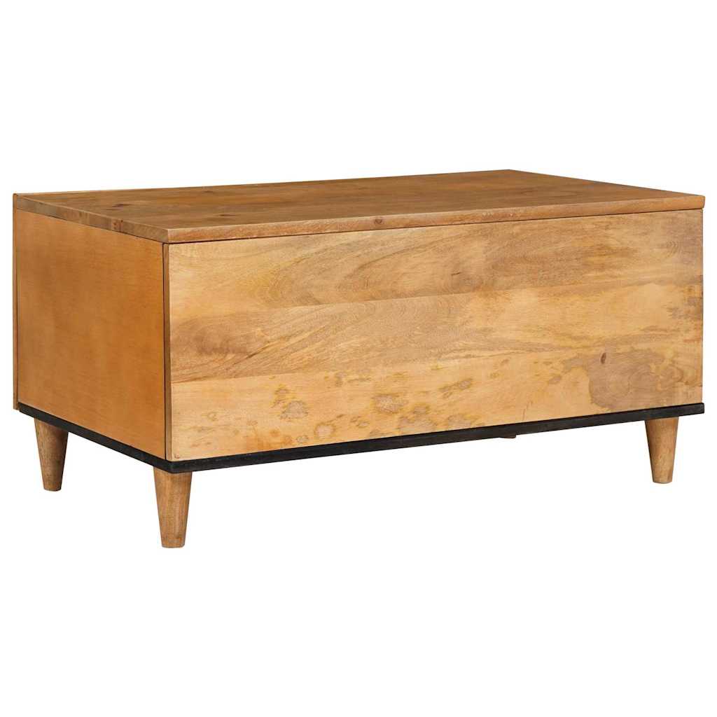 Coffee Table Light brown 80 x 50 x 40 cm Solid mango wood