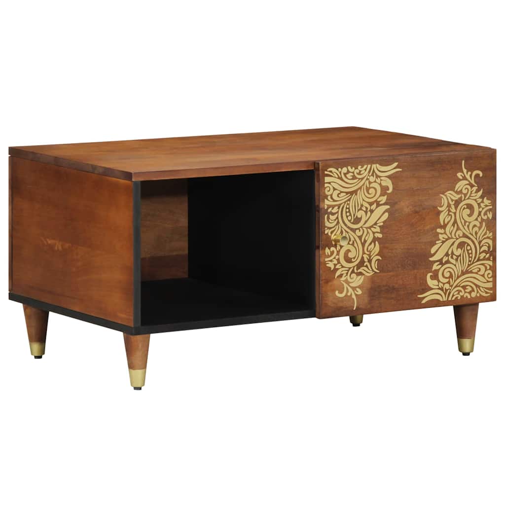 Coffee Table Honey brown 80 x 50 x 40 cm Solid mango wood