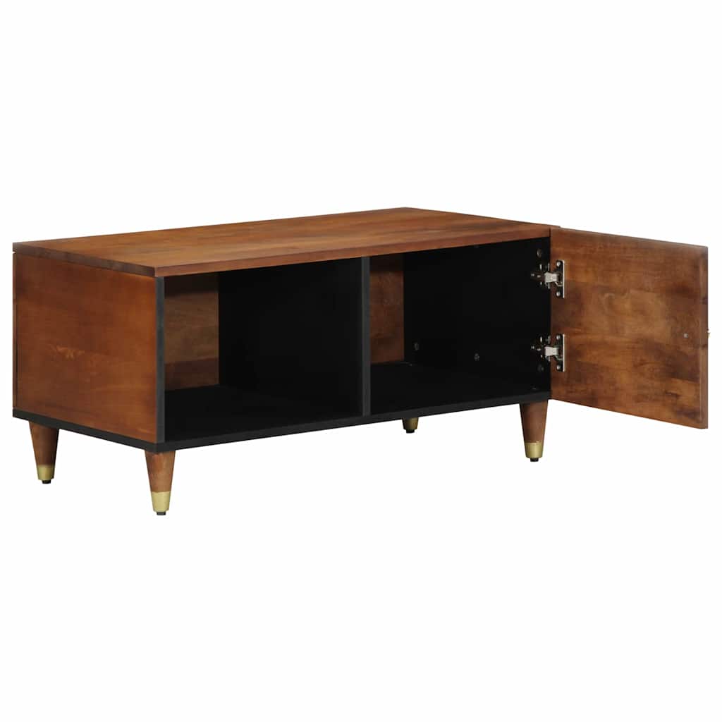Coffee Table Honey brown 80 x 50 x 40 cm Solid mango wood