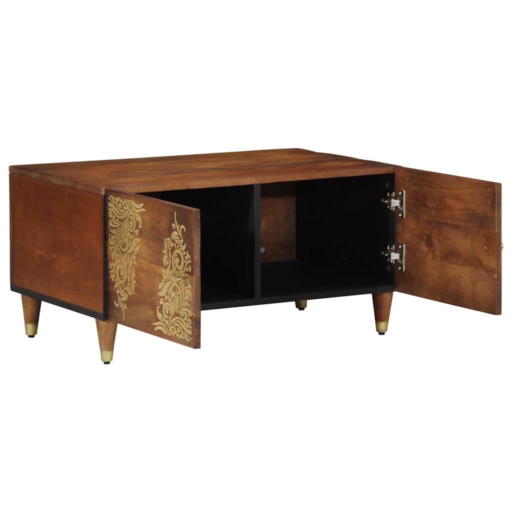 Coffee Table Honey brown 80 x 50 x 40 cm Solid mango wood