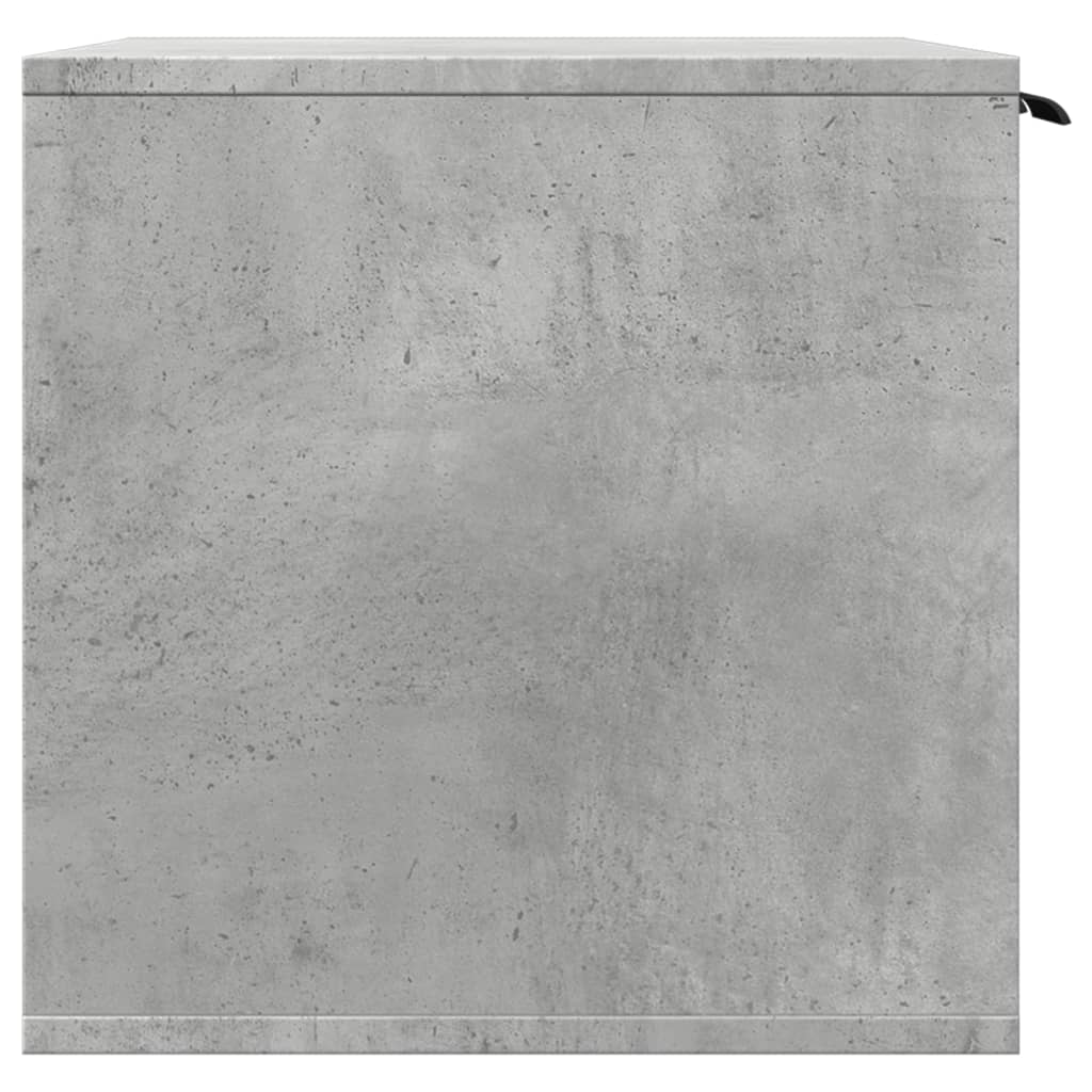 Cat Litter Box Enclosure Concrete Grey 60x40x40 cm Engineered Wood