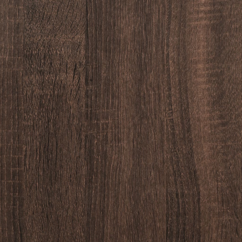 Cat Litter Box Enclosure Brown Oak 60x40x40 cm Engineered Wood