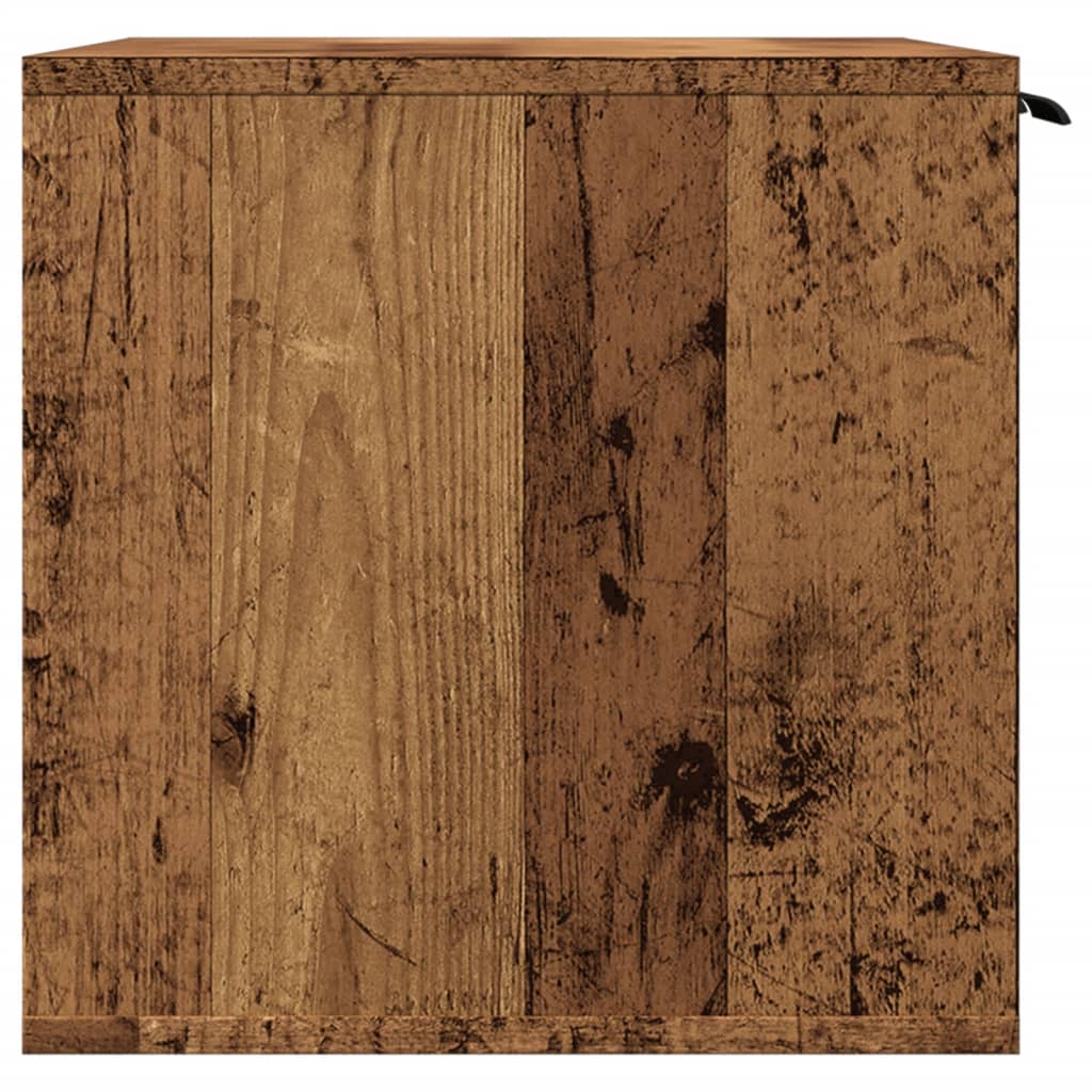 Cat Litter Box Enclosure Old Wood 60x40x40 cm Engineered Wood