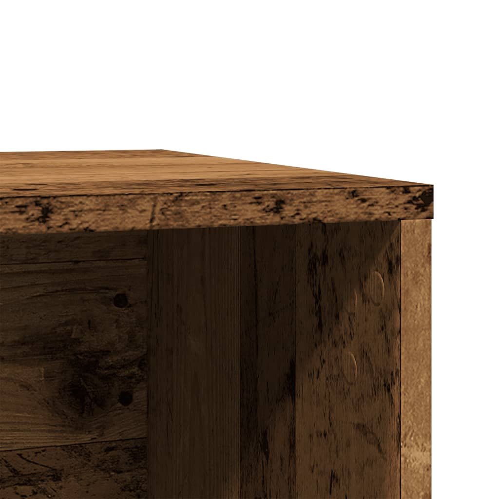 Cat Litter Box Enclosure Old Wood 60x40x40 cm Engineered Wood