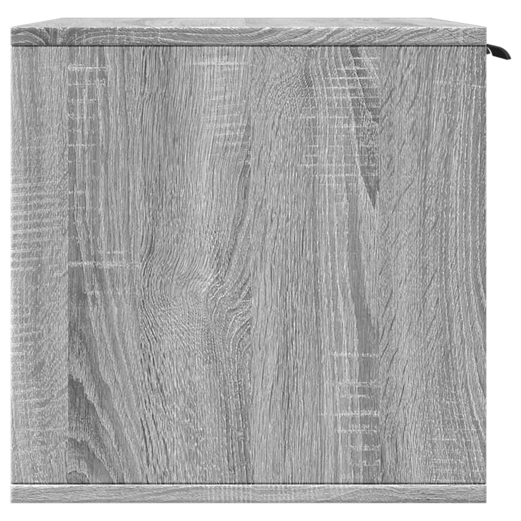 Cat Litter Box Enclosure Grey Sonoma 80x50x45 cm Engineered Wood