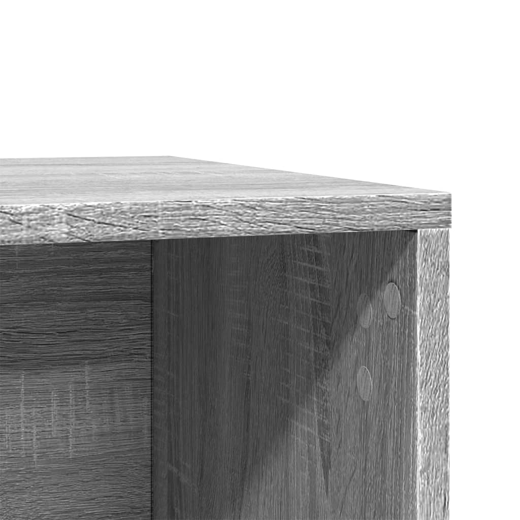 Cat Litter Box Enclosure Grey Sonoma 80x50x45 cm Engineered Wood