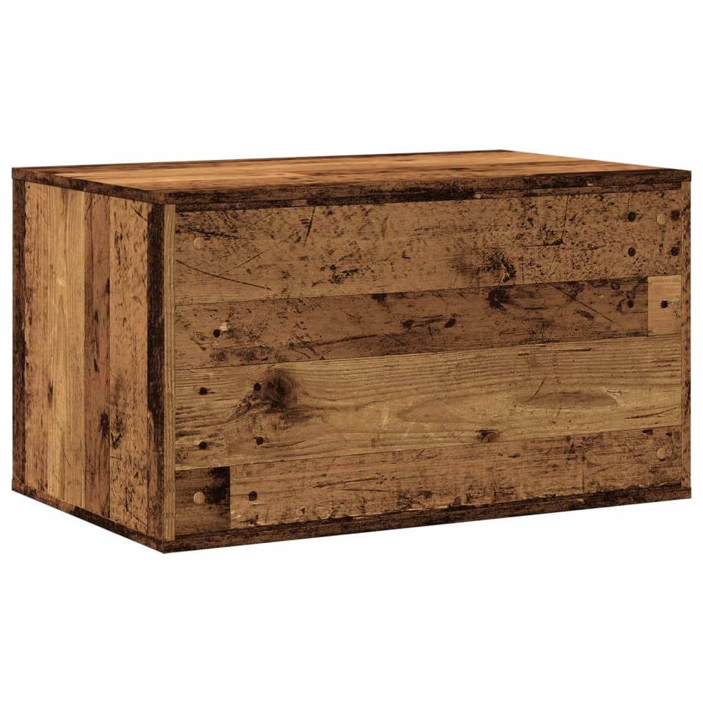 Cat Litter Box Enclosure Old Wood 80x50x45 cm Engineered Wood