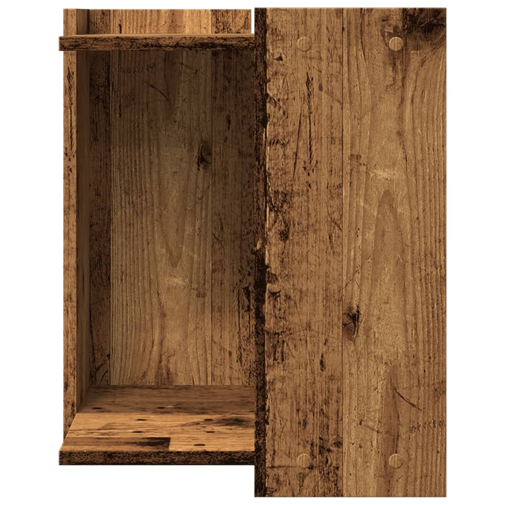 Cat Litter Box Enclosure Old Wood 42x42x51 cm Engineered Wood