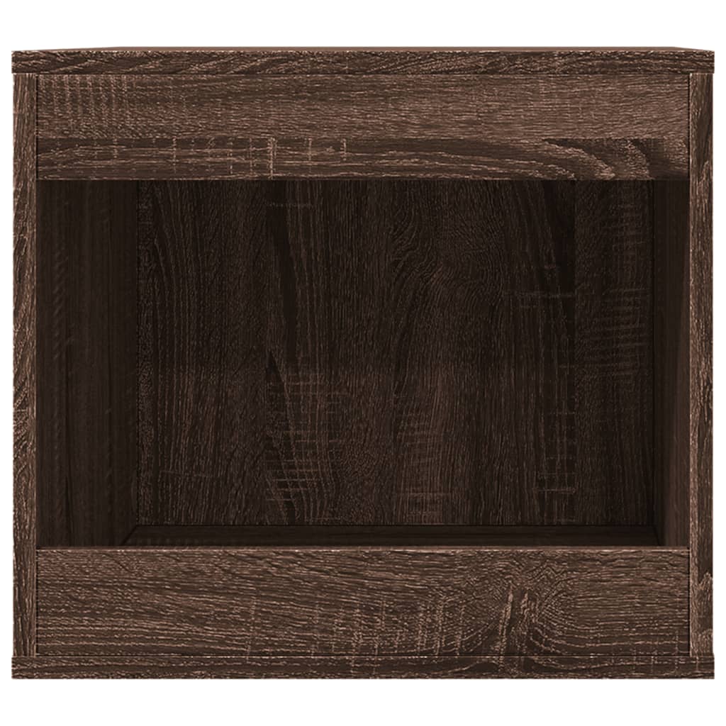Cat Litter Box Enclosure Brown Oak 47x59x42 cm Engineered Wood