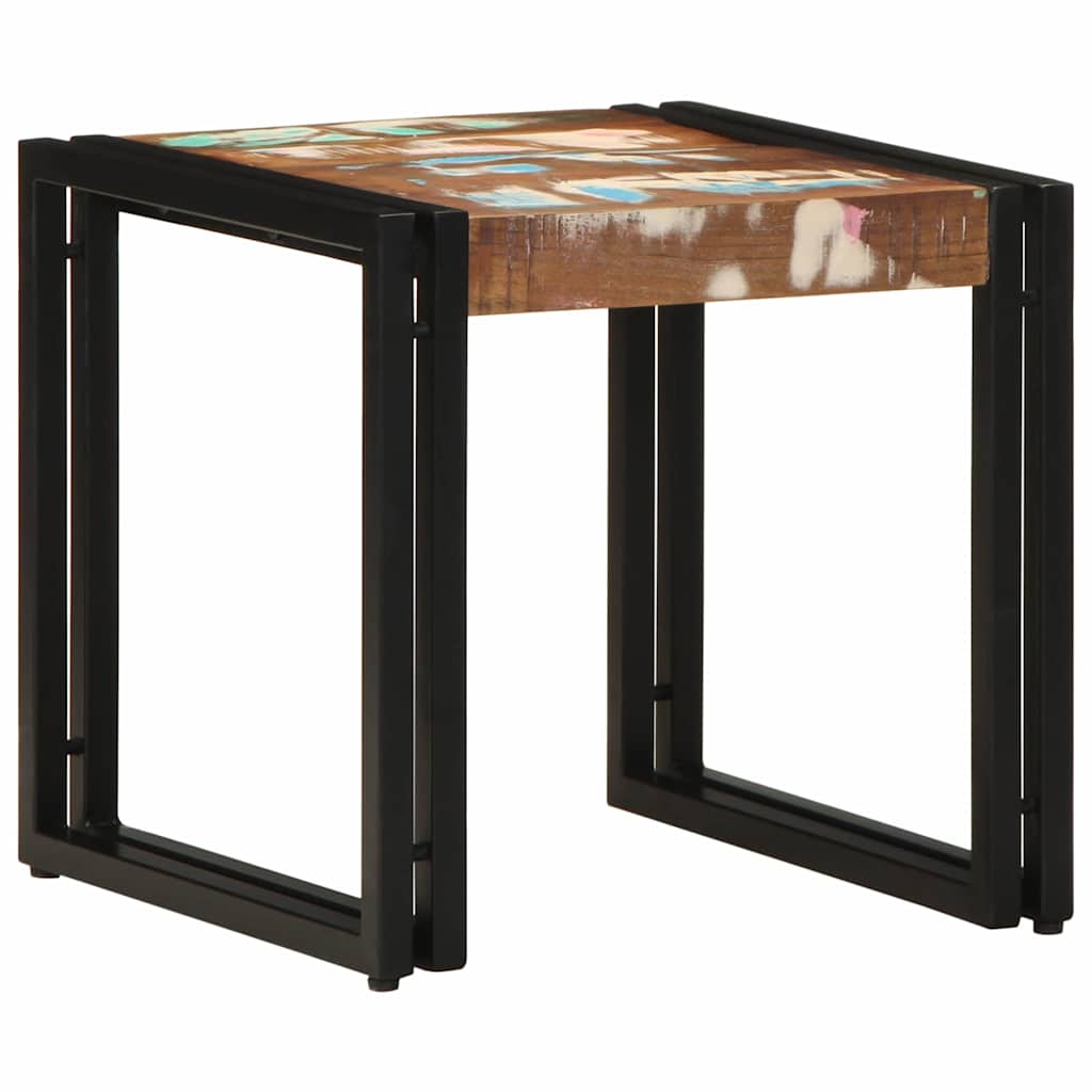 Coffee Table Multicolour 40 x 40 x 38 cm Solid reclaimed wood