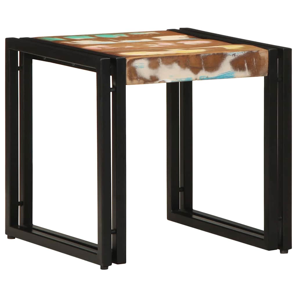 Coffee Table Multicolour 40 x 40 x 38 cm Solid reclaimed wood