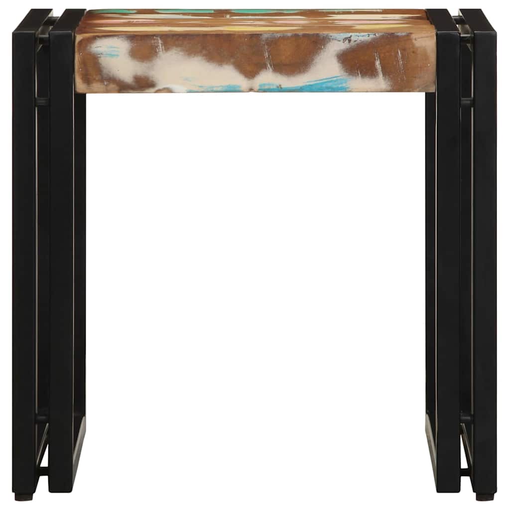 Coffee Table Multicolour 40 x 40 x 38 cm Solid reclaimed wood