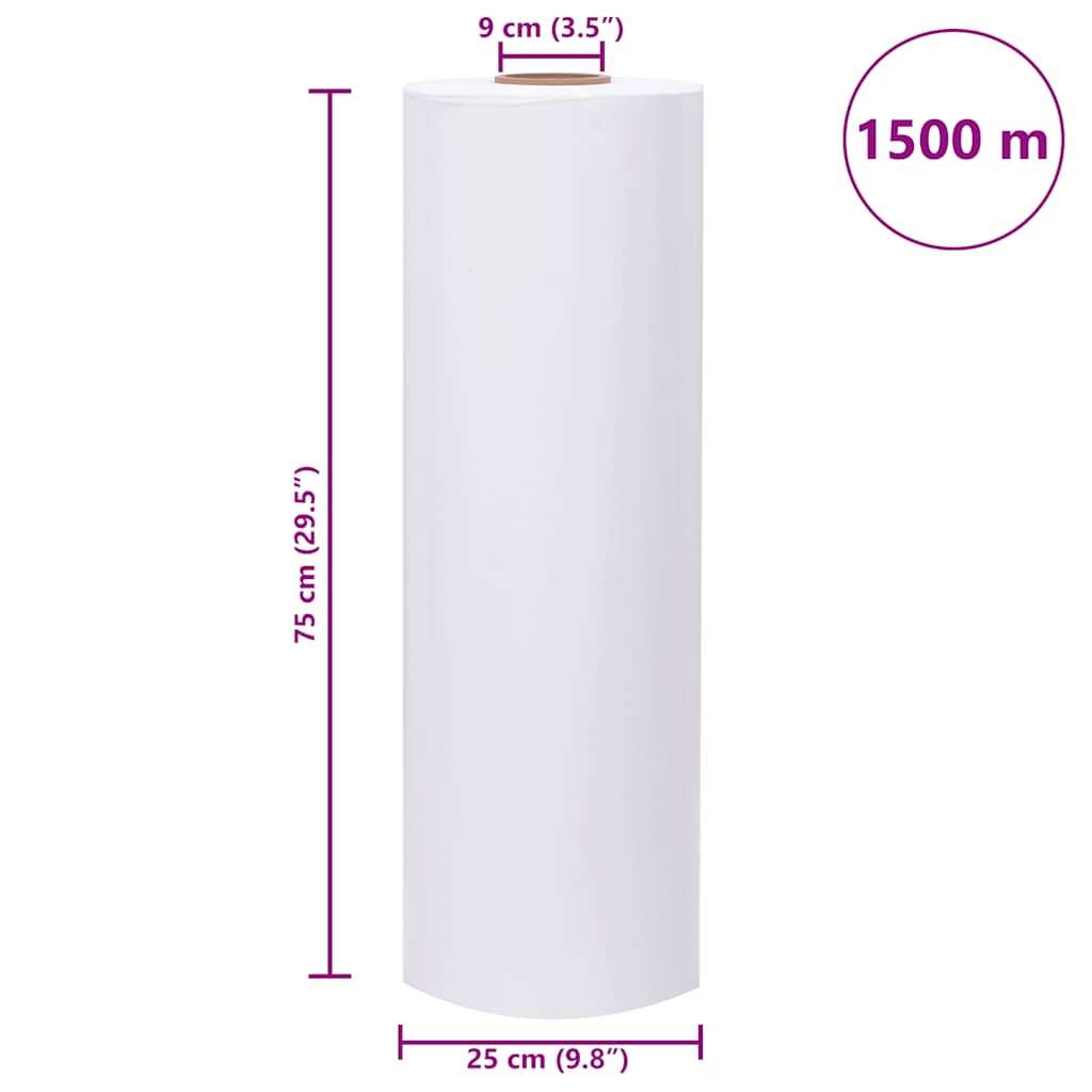 Agricultural Stretch Film White 25 µm 75 cm x 1500 m