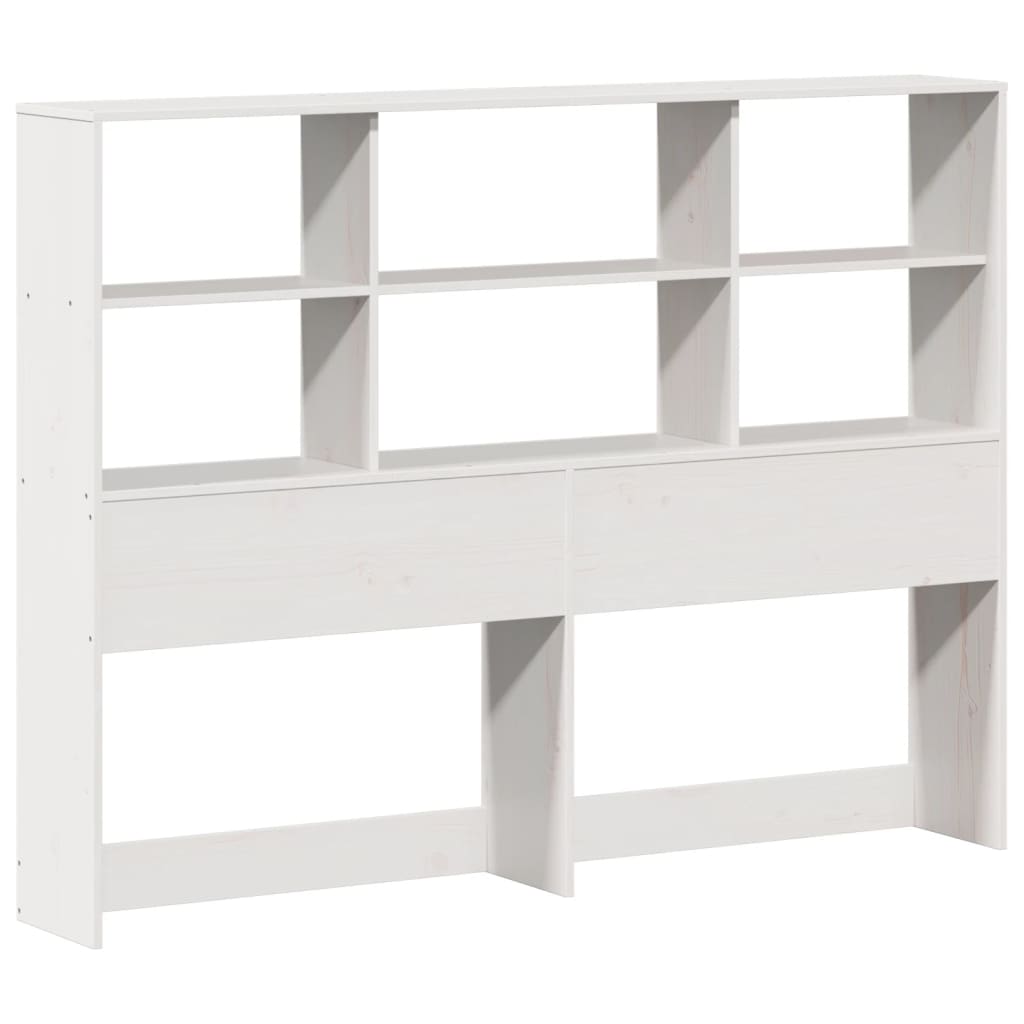 Bookcase Bed without Mattress White 160x200 cm Solid Wood Pine