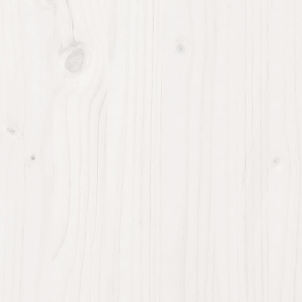 Bookcase Bed without Mattress White 160x200 cm Solid Wood Pine