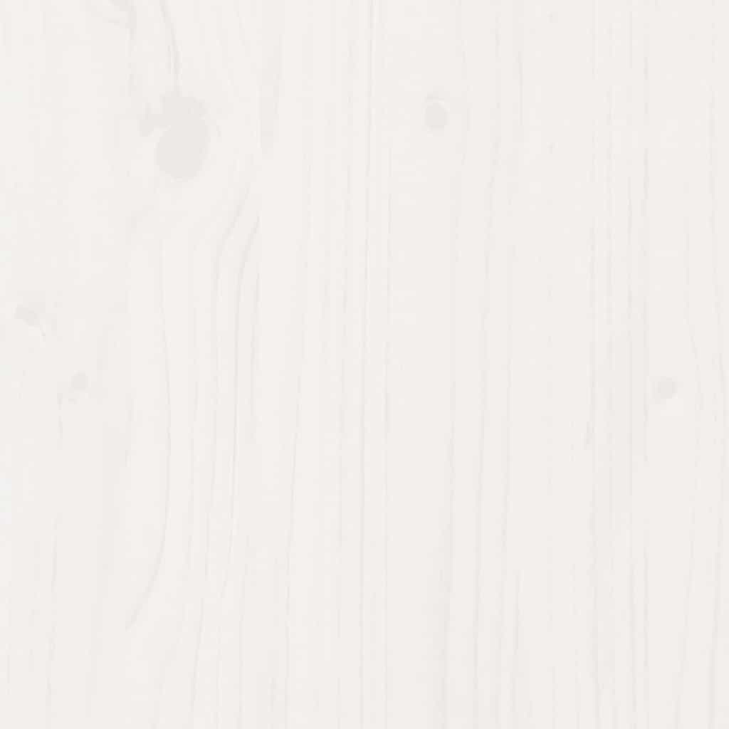 Bookcase Bed without Mattress White 140x200cm Solid Wood Pine