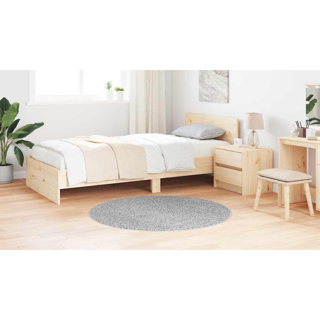 Anti-slip Shaggy Rug Grey 120 x 120 cm PP