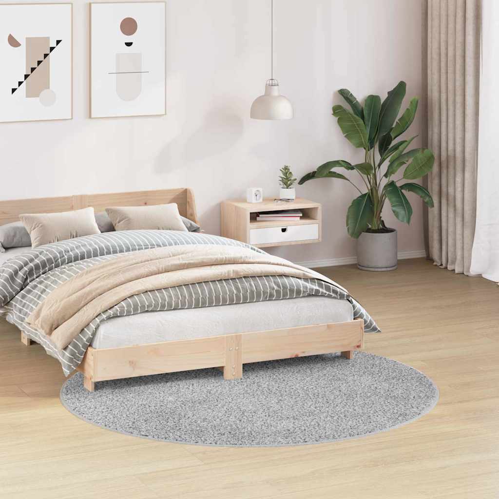 Anti-slip Shaggy Rug Grey 160 x 160 cm PP