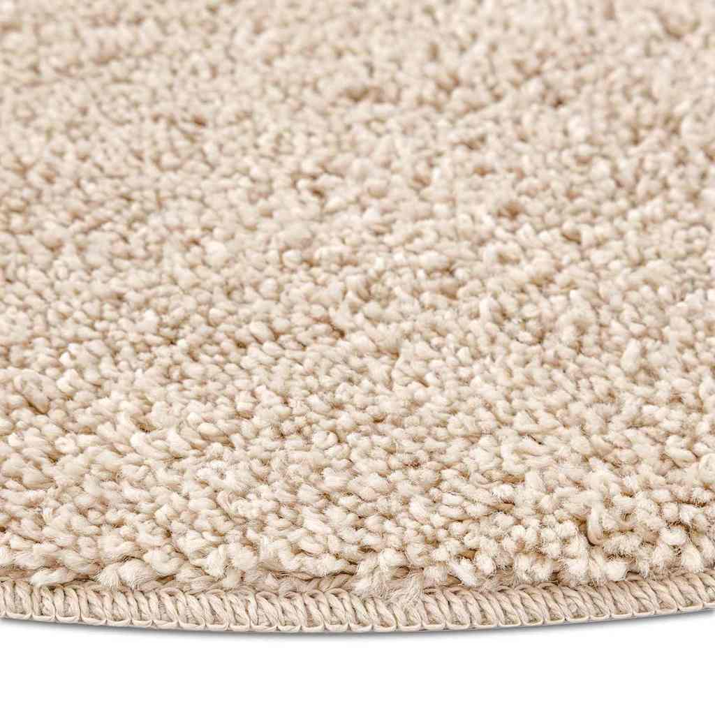 Anti-slip Shaggy Rug Cream 160 x 160 cm PP