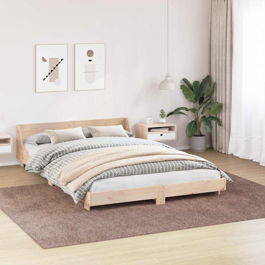 Anti-slip Shaggy Rug Brown 240 x 340 cm PP